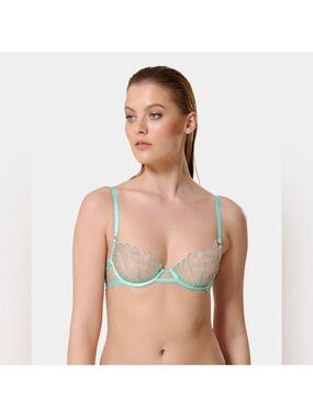 Bluebella Rosetta Wired Bra 34DD/E Sheer bra Rosetta Embroidered Underwire Bra